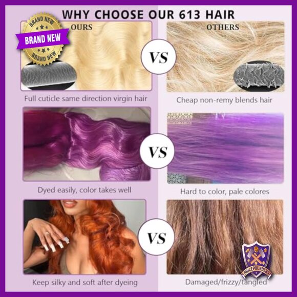 Human Hair Extensions 3 Bundles Body Wave 18-22 Inch Brazilian Virgin Hair main image 6